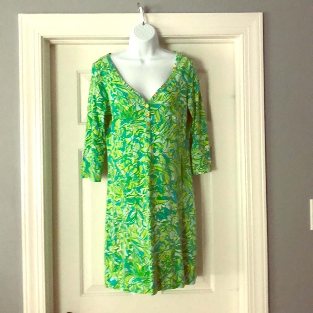 Lily Pulitzer Palmetto V-neck Dress Size Medium
